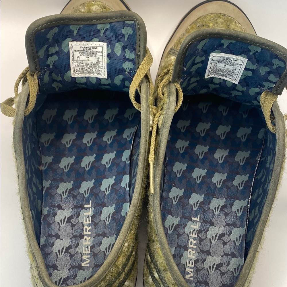 Merrell Women's Star Wool Olive Casual Sneakers Size 8 1/2 - Picture 9 of 10